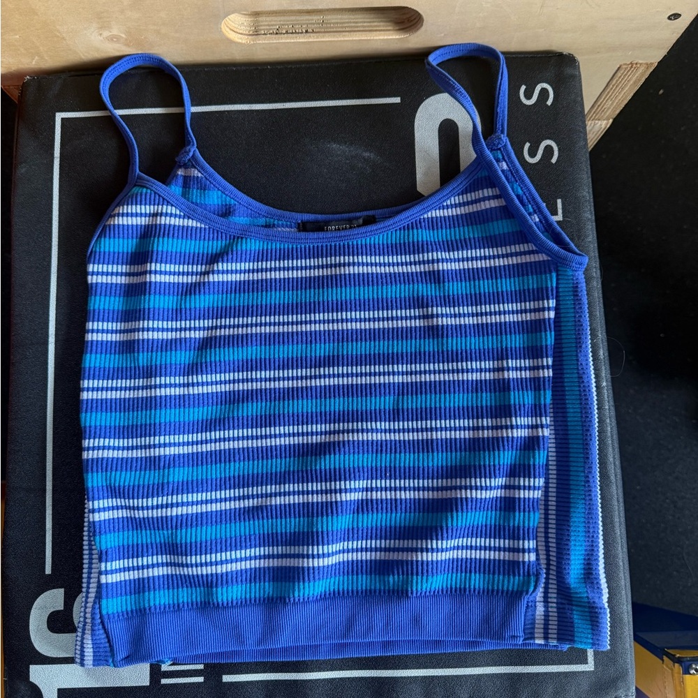 Forever 21 Blue Striped Camisole